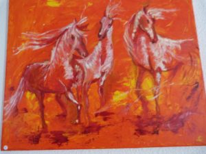 tableau chevaux